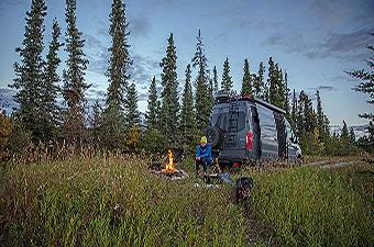 Adventure travel (van camping in northern British Columbia)